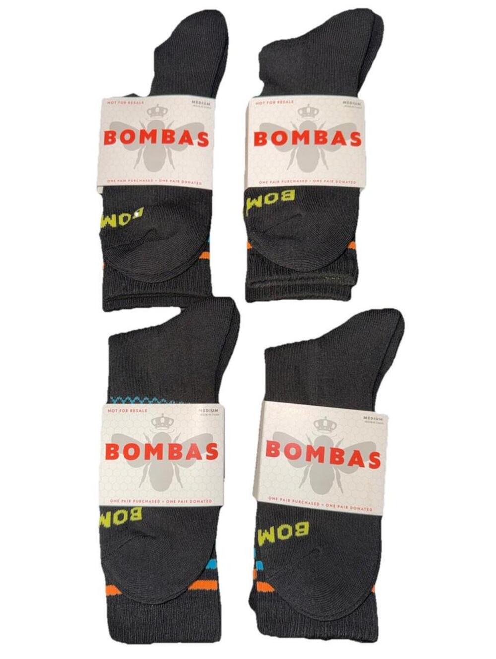Bombas Black Socks With Stripes, Size Médium